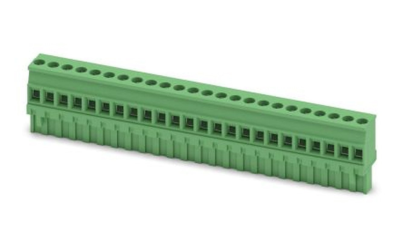 Phoenix Contact MVSTBR 2.5/24-ST Series Pluggable Terminal Block, 24-Contact, 5 mm Pitch, 1 Row, 1792236