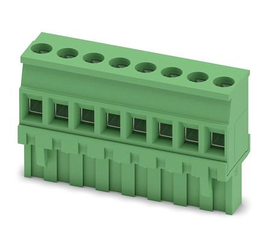 Phoenix Contact MVSTBR 2.5/8-ST-5.08 Series Pluggable Terminal Block, 8-Contact, 5.08 mm Pitch, 1 Row, 1792304