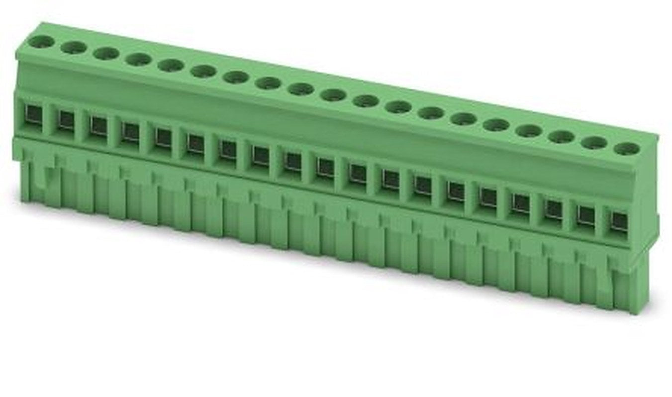 Phoenix Contact MVSTBR 2.5/19-ST-5.08 Series PCB Terminal Block, 19-Contact, 5.08 mm Pitch, 1 Row, 1792414