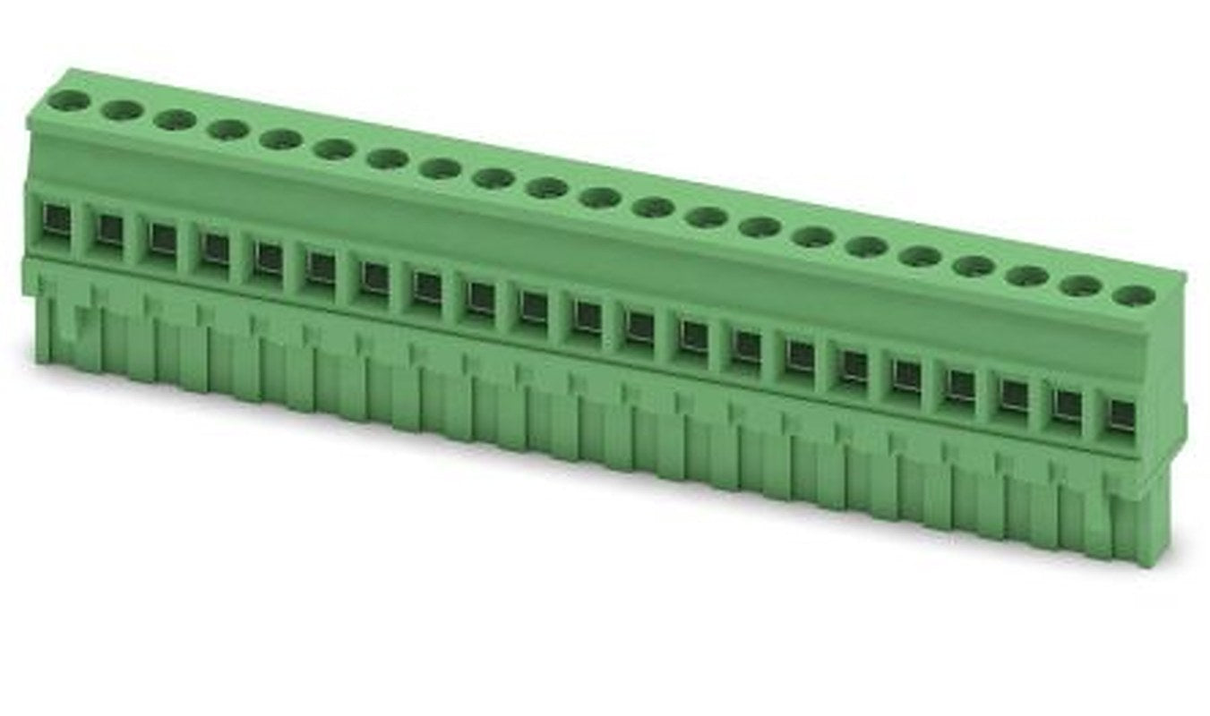 Phoenix Contact MVSTBR 2.5/21-ST-5.08 Series PCB Terminal Block, 21-Contact, 5.08 mm Pitch, 1 Row, 1792430