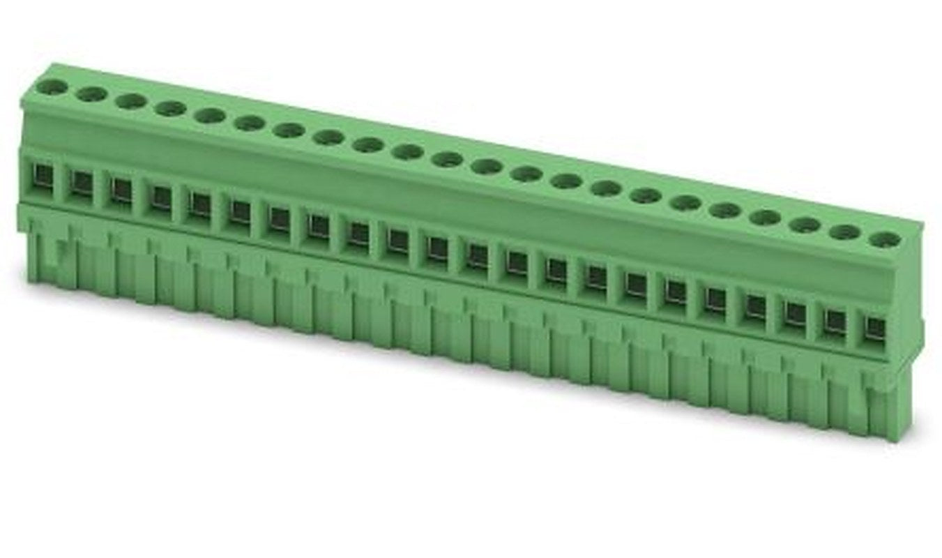 Phoenix Contact MVSTBR 2.5/22-ST-5.08 Series PCB Terminal Block, 22-Contact, 5.08 mm Pitch, 1 Row, 1792443