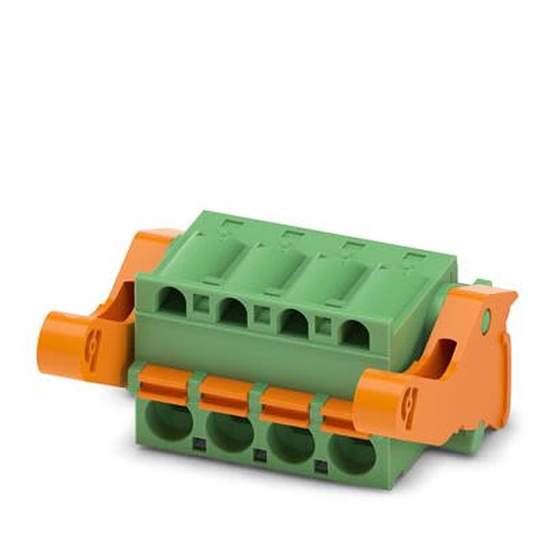 Phoenix Contact FKC Series PCB Connector, 4-Contact, 5.08 mm Pitch, Locking Jack, 1 Row Push-in Spring