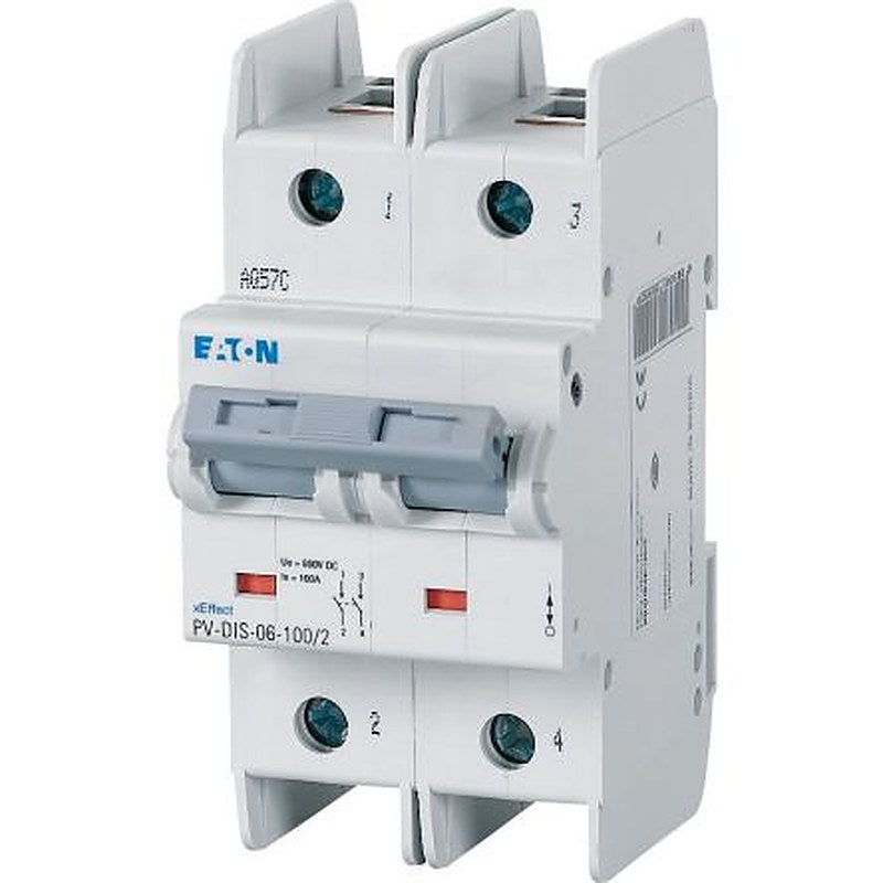 Eaton Fuse Switch Disconnector, 2-Pole, 63 A, 63A