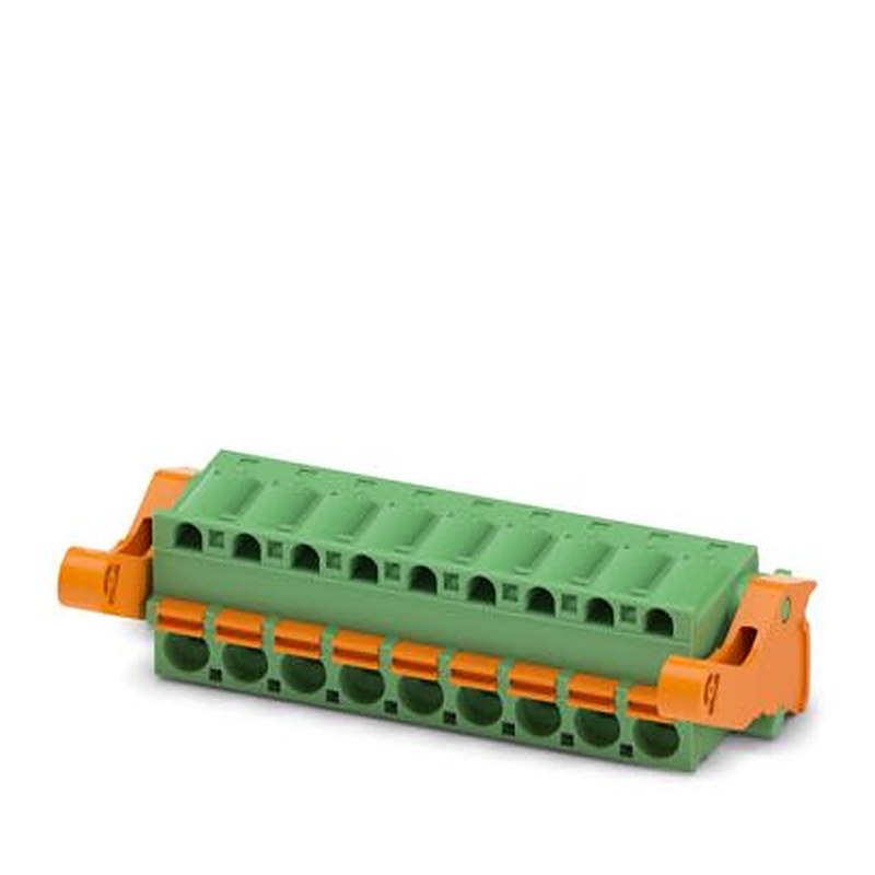 Phoenix Contact FKC 2 Series PCB Connector, 9-Contact, 5.08 mm Pitch, Locking Jack, 1 Row Push-in Spring