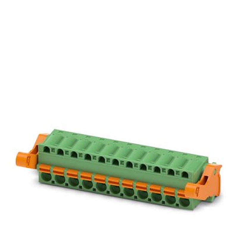 Phoenix Contact FKC 2 Series PCB Connector, 11-Contact, 5.08 mm Pitch, Locking Jack, 1 Row Push-in Spring