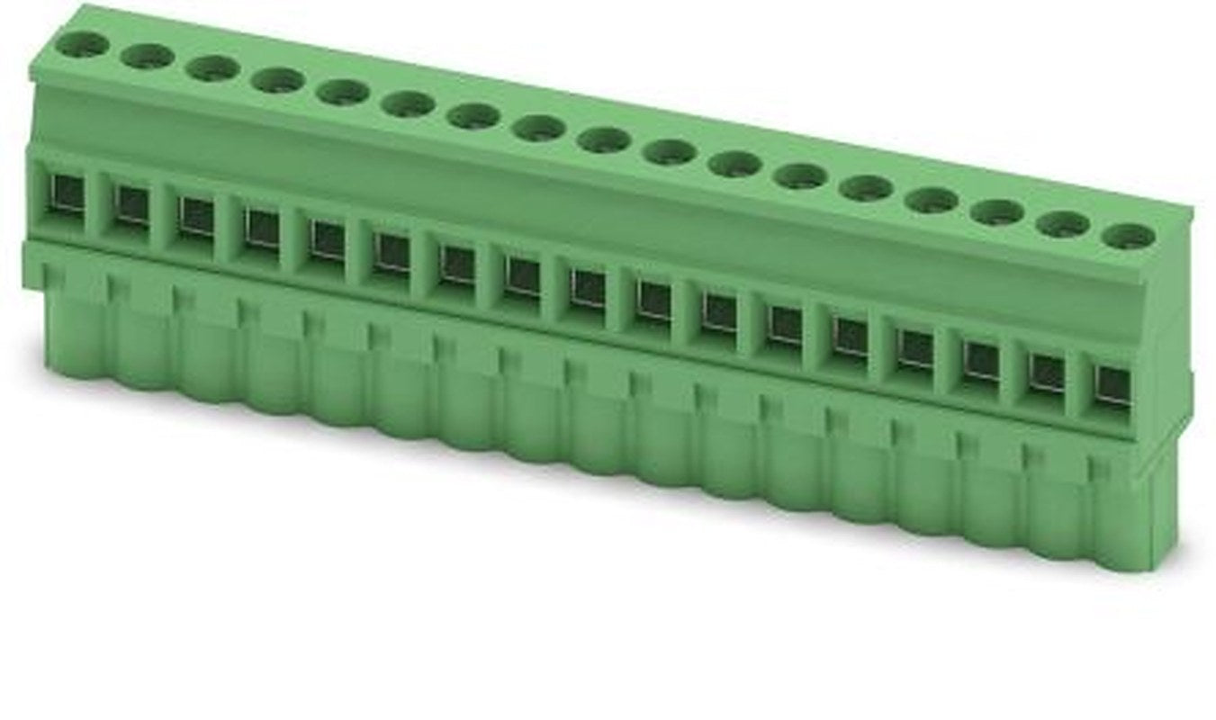 Phoenix Contact MVSTBW 2.5/17-ST Series PCB Terminal Block, 17-Contact, 5 mm Pitch, 1 Row, 1792676