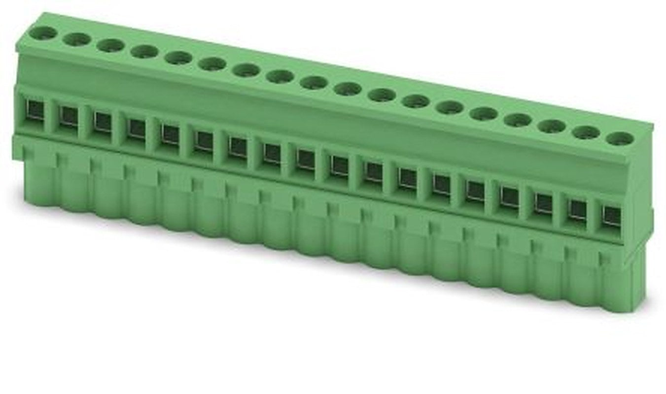 Phoenix Contact MVSTBW 2.5/18-ST Series PCB Terminal Block, 18-Contact, 5 mm Pitch, 1 Row, 1792689