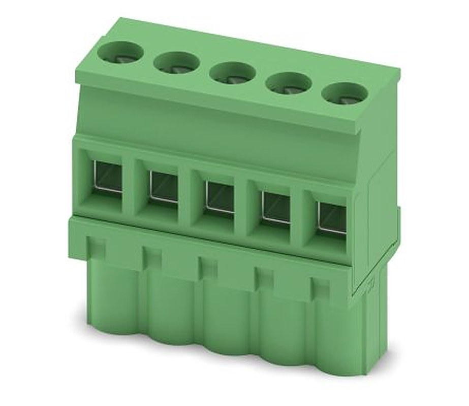 Phoenix Contact MVSTBW 2.5/5-ST-5.08 Series Pluggable Terminal Block, 5-Contact, 5.08 mm Pitch, 1 Row