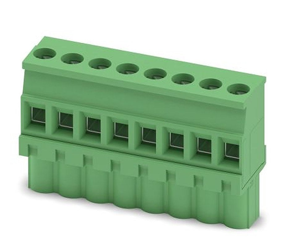 Phoenix Contact MVSTBW 2.5/8-ST-5.08 Series Pluggable Terminal Block, 8-Contact, 5.08 mm Pitch, 1 Row, 1792812