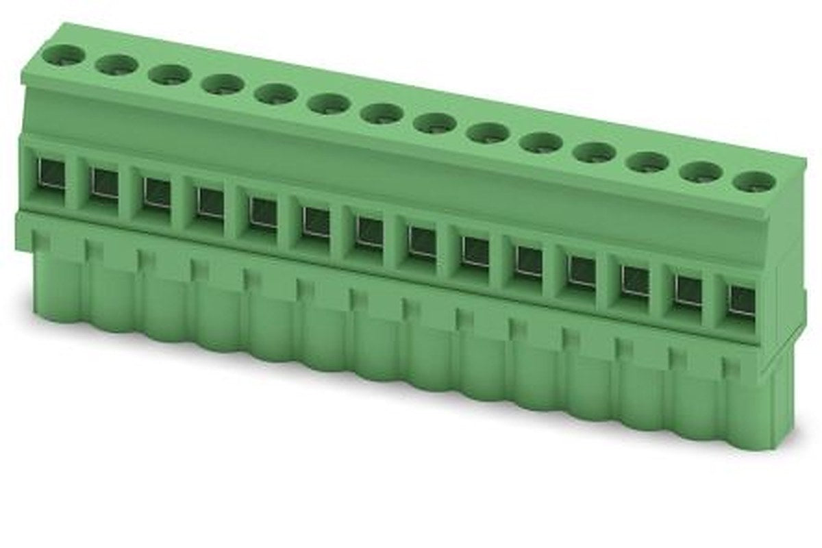 Phoenix Contact MVSTBW 2.5/14-ST-5.08 Series PCB Terminal Block, 14-Contact, 5.08 mm Pitch, 1 Row, 1792870