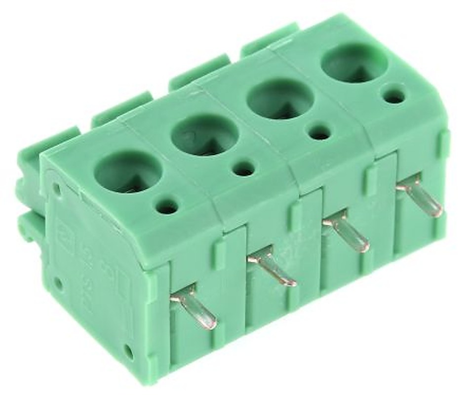 Phoenix Contact PTS 1.5/4-5.0-H Series Horizontal PCB Terminal Block, 4 Contact(s), 5 mm Pitch, 1 Row