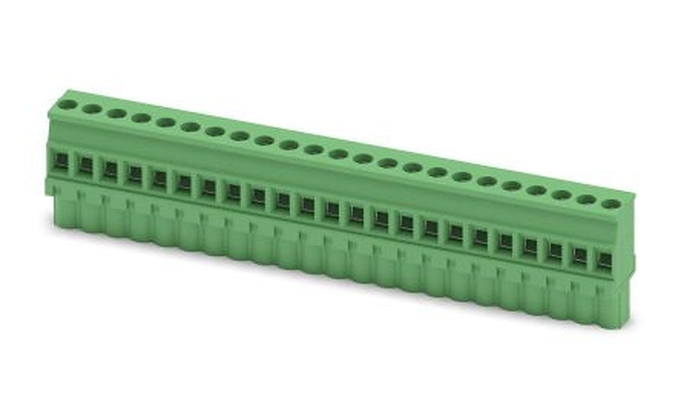 Phoenix Contact MVSTBW 2.5/23-ST-5.08 Series Pluggable Terminal Block, 23-Contact, 5.08 mm Pitch, 1 Row, 1792964