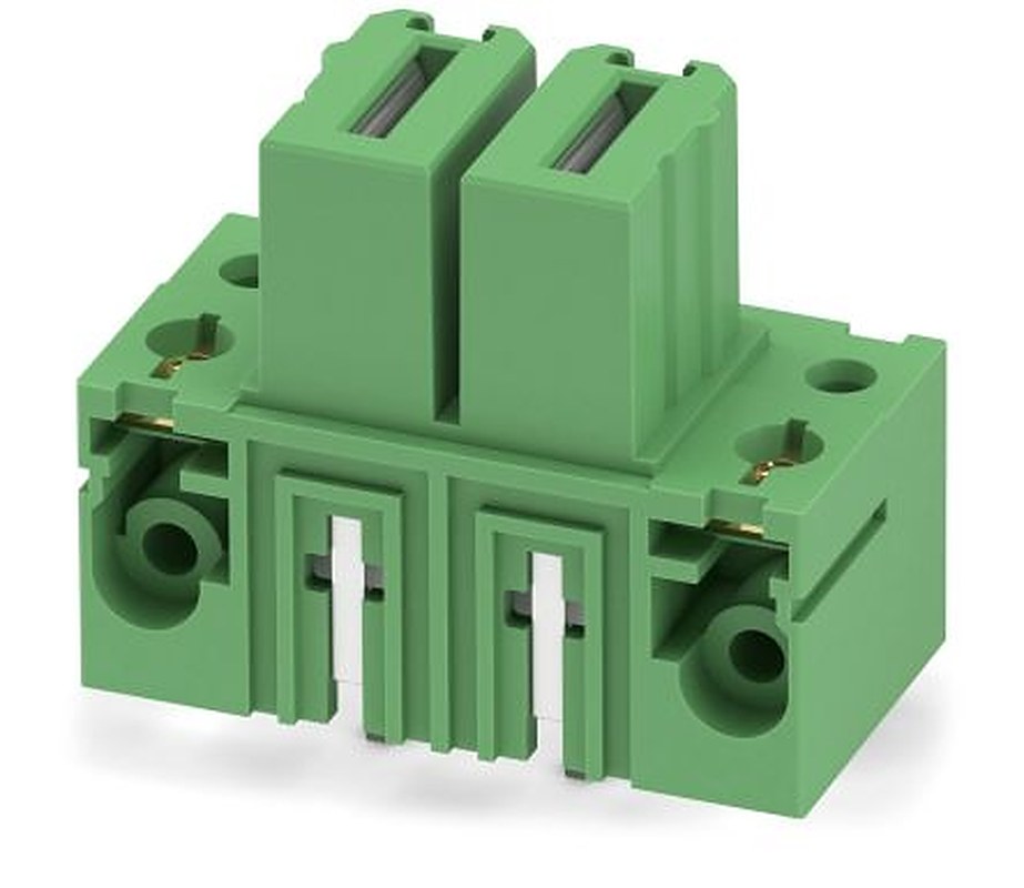 Phoenix Contact IPCV 35 HC/ 2-GF-15.00 Series Pluggable Terminal Block, 2-Contact, 15 mm Pitch, 1 Row, 1793558