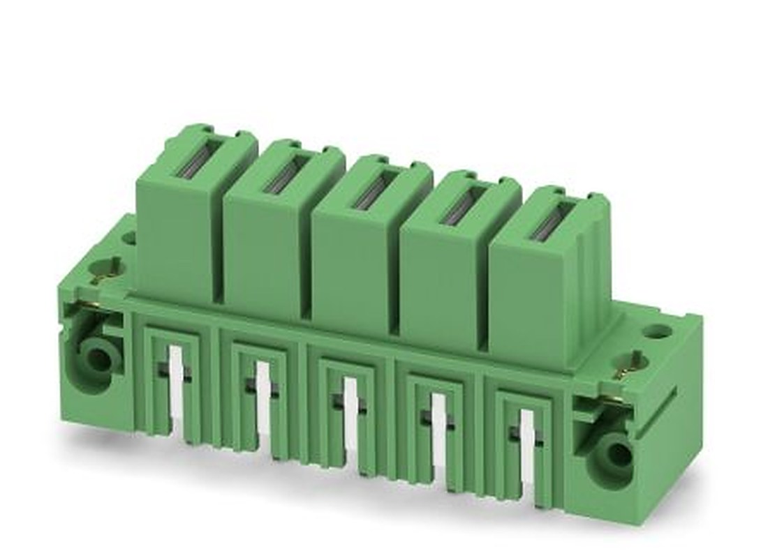 Phoenix Contact IPCV 35 HC/ 5-GF-15.00 Series Pluggable Terminal Block, 5-Contact, 15 mm Pitch, 1 Row, 1793587