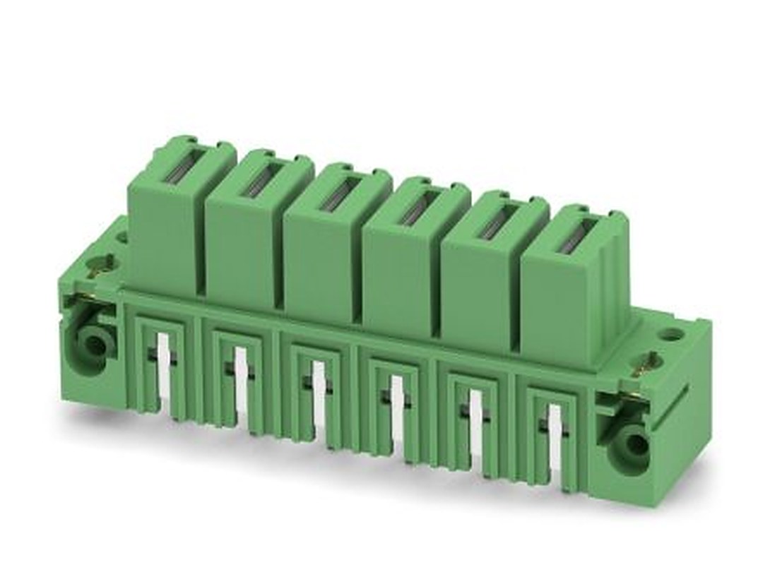Phoenix Contact IPCV 35 HC/ 6-GF-15.00 Series Pluggable Terminal Block, 6-Contact, 15 mm Pitch, 1 Row, 1793590