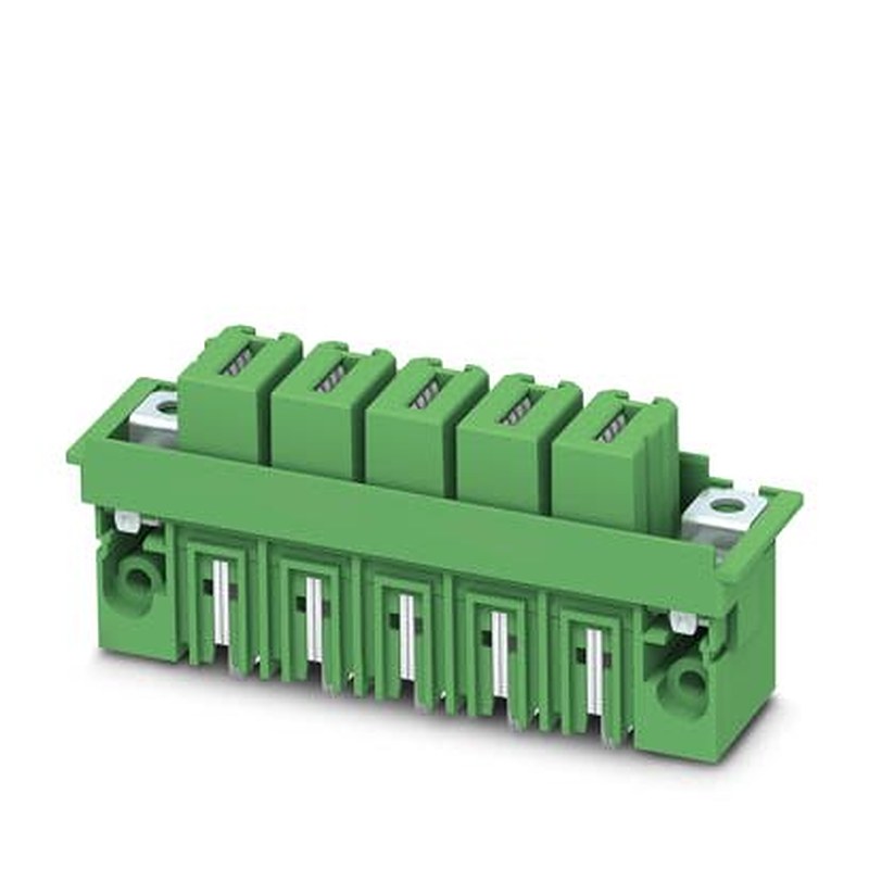 Phoenix Contact DFK-IPCV 35 HC/.-GF Series Straight Wave Soldering Mount Pluggable Terminal Block, 3 Contact(s), 15 mm