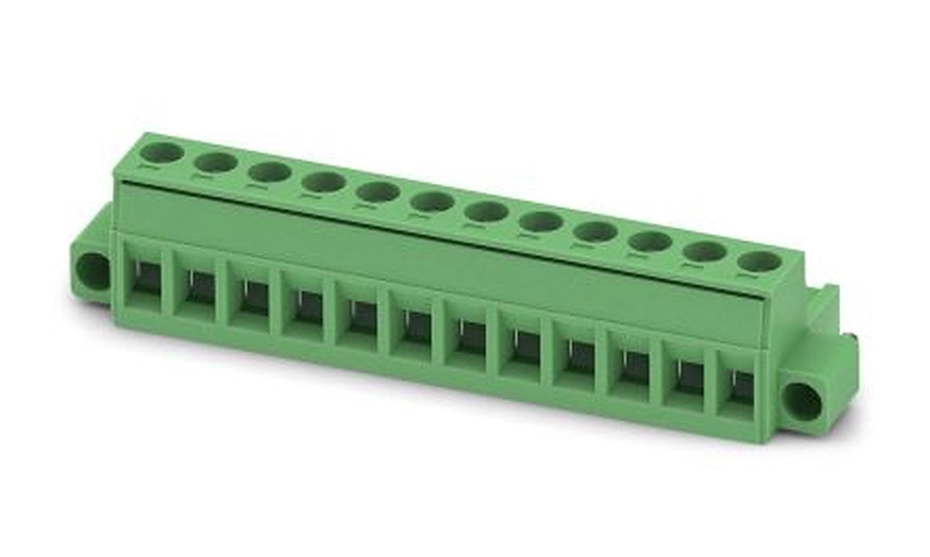 Phoenix Contact MSTB 2.5/12-STF-5.08 EX Series Pluggable Terminal Block, 12-Contact, 5 mm Pitch, 1 Row, 1795653