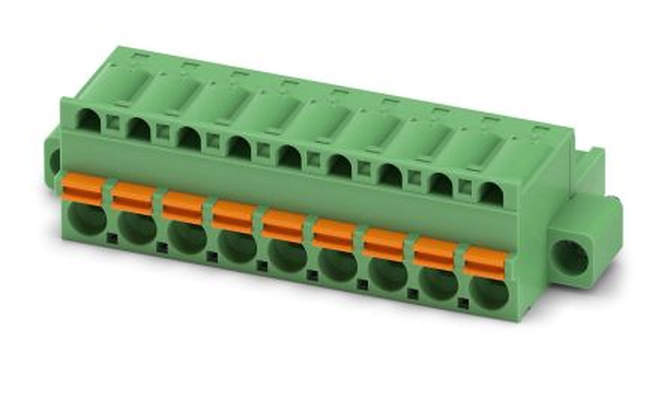 Phoenix Contact FKC 2.5/9-STF-5.08 EX Series Pluggable Terminal Block, 9-Contact, 5.08 mm Pitch, 1 Row, 1796063