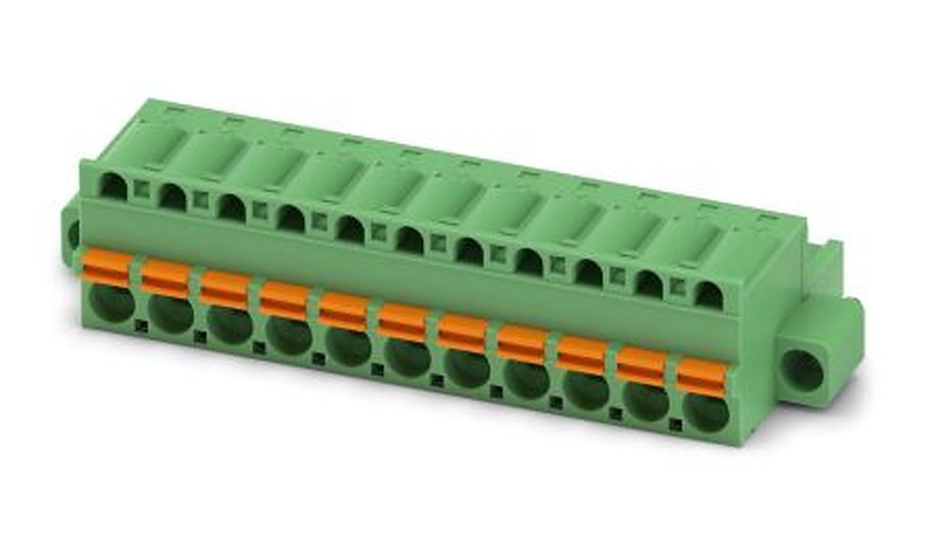 Phoenix Contact FKC 2.5/11-STF-5.08 EX Series Pluggable Terminal Block, 11-Contact, 5.08 mm Pitch, 1 Row, 1796089