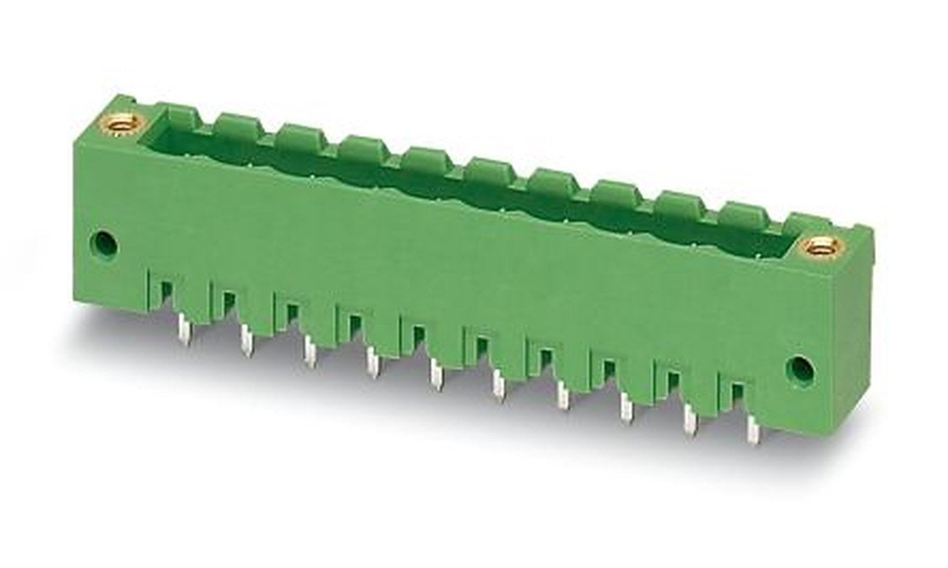 Phoenix Contact MSTBV 2.5/ 5-GF-5.08 EX Series Pluggable Terminal Block, 5-Contact, 5.08 mm Pitch, 1 Row, 1796351