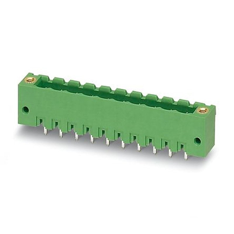 Phoenix Contact MSTBV Series Straight Wave Soldering Mount PCB Header, 10 Contact(s), 5.08 mm Pitch, 1 Row