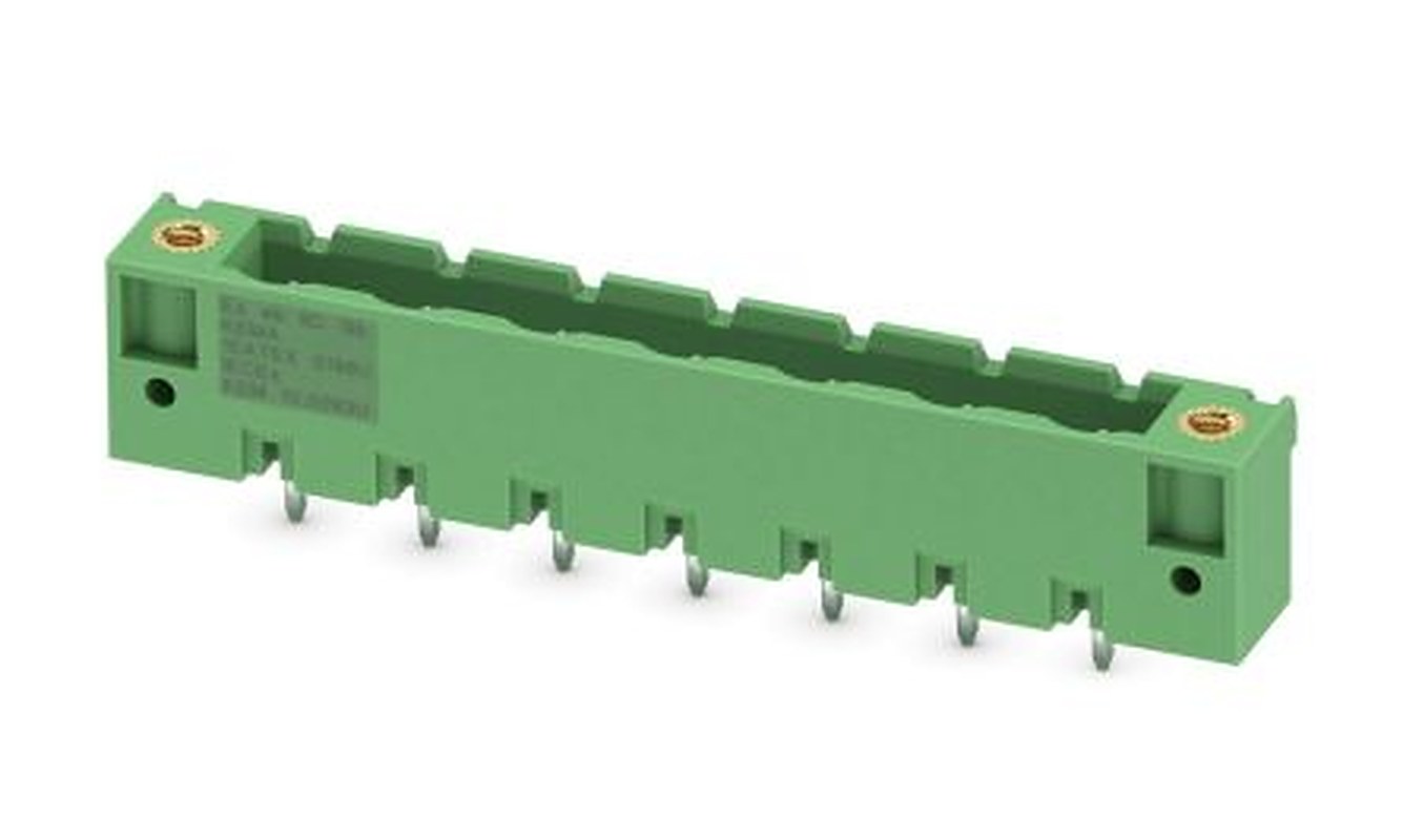Phoenix Contact GMSTBV 2.5/ 7-GF-7.62 EX Series Pluggable Terminal Block, 7-Contact, 7.62 mm Pitch, 1 Row, 1796717