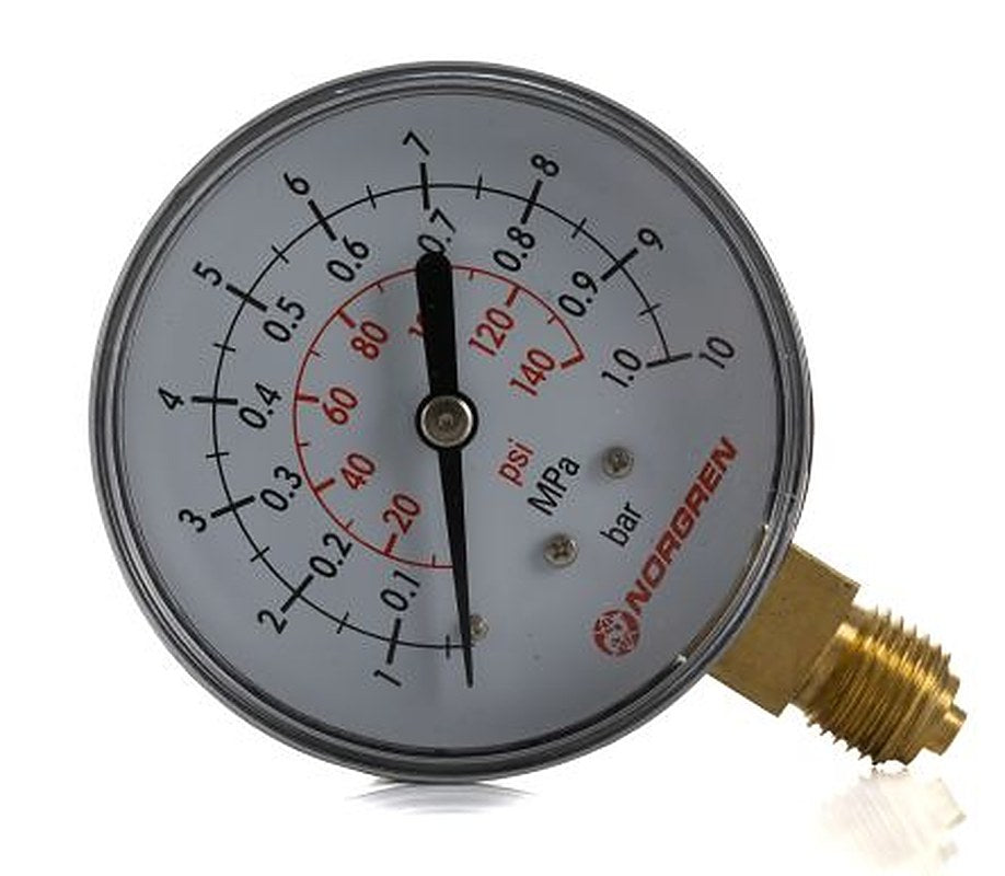 Norgren G 1/4 Threaded Pressure Gauge, 63 mm, 10 bar