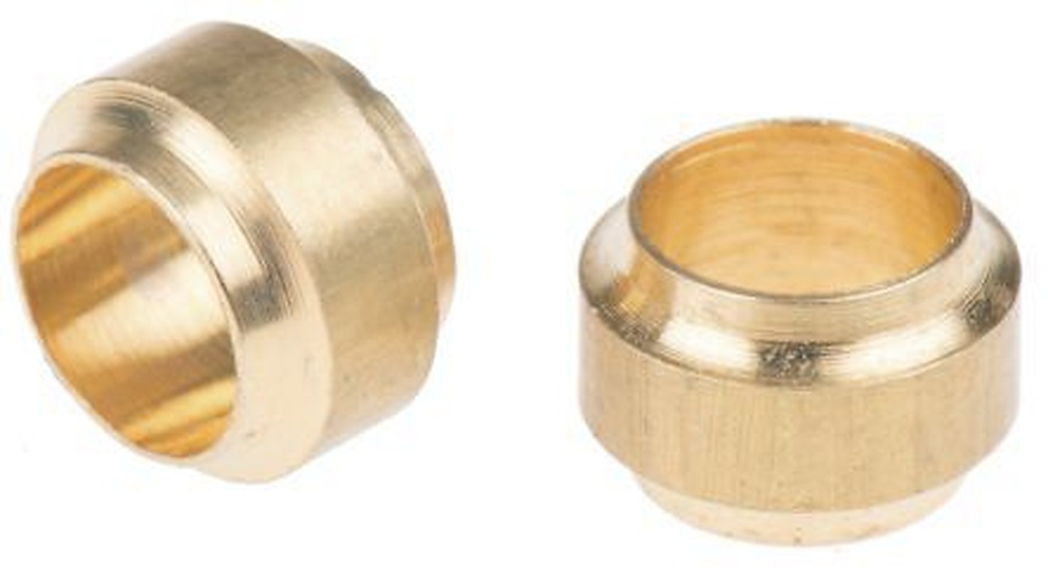 Norgren Brass Pipe Fitting, Straight Compression Compression Fitting, Female Metric Tube 5 mm