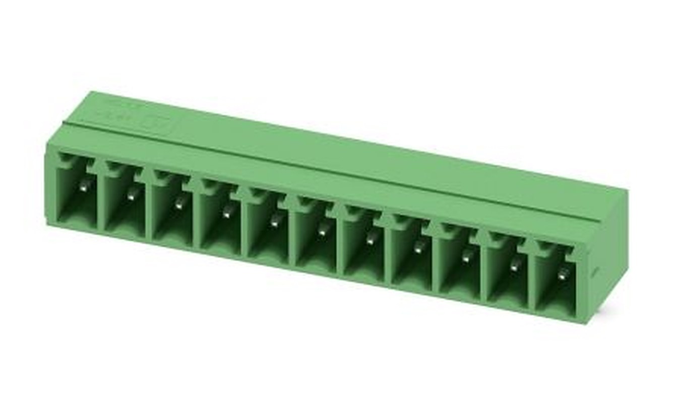 Phoenix Contact MC 1.5/11-G-3.81 Series Pluggable Terminal Block, 11-Contact, 3.81 mm Pitch, 1 Row, 1803361
