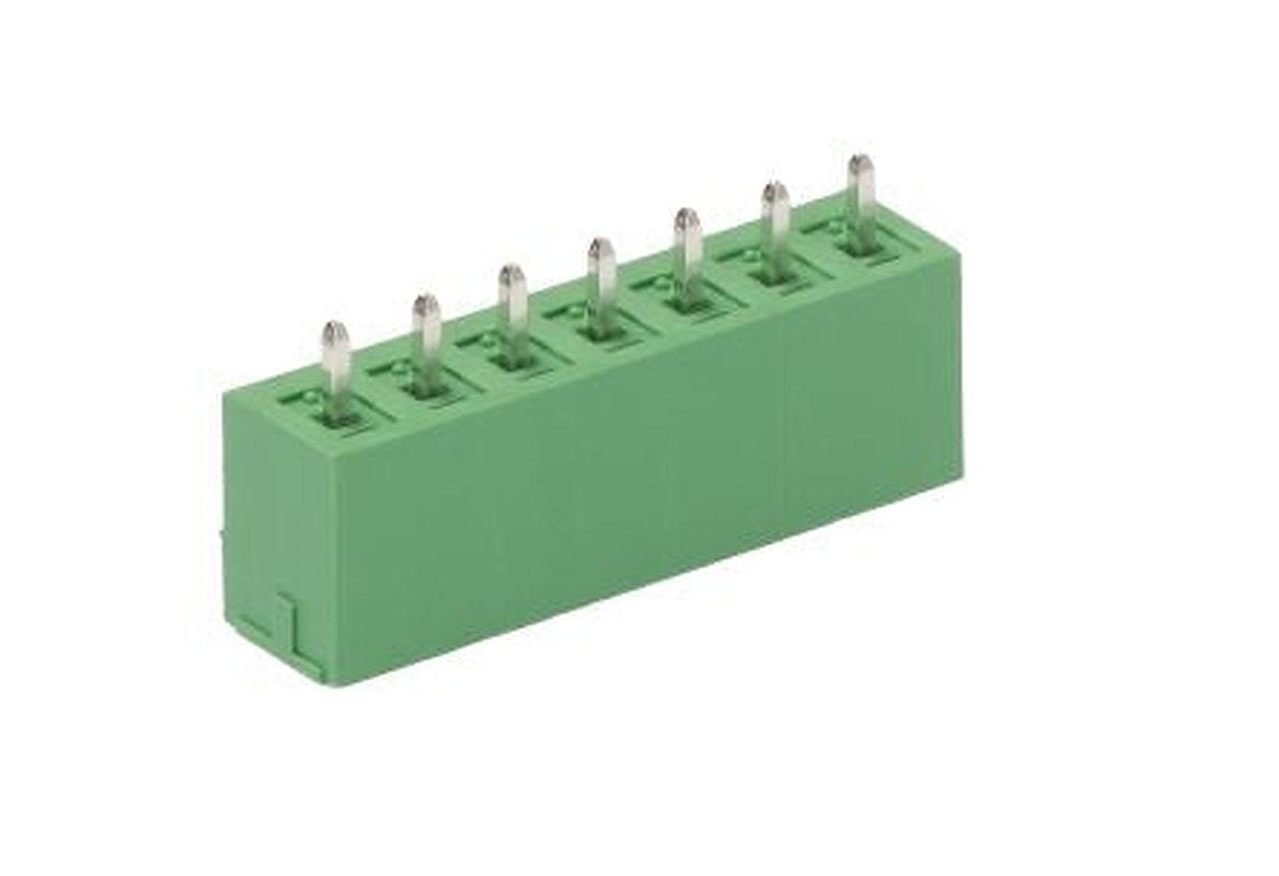 Phoenix Contact MCV 1.5/7-G-3.81 Series Pluggable Terminal Block, 7-Contact, 3.81 mm Pitch, 1 Row, 1803471