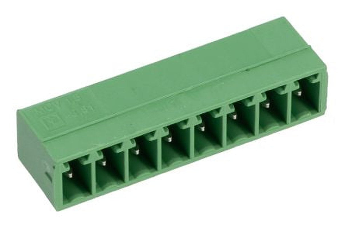 Phoenix Contact MCV 1.5/8-G-3.81 Series Pluggable Terminal Block, 8-Contact, 3.81 mm Pitch, 1 Row, 1803484