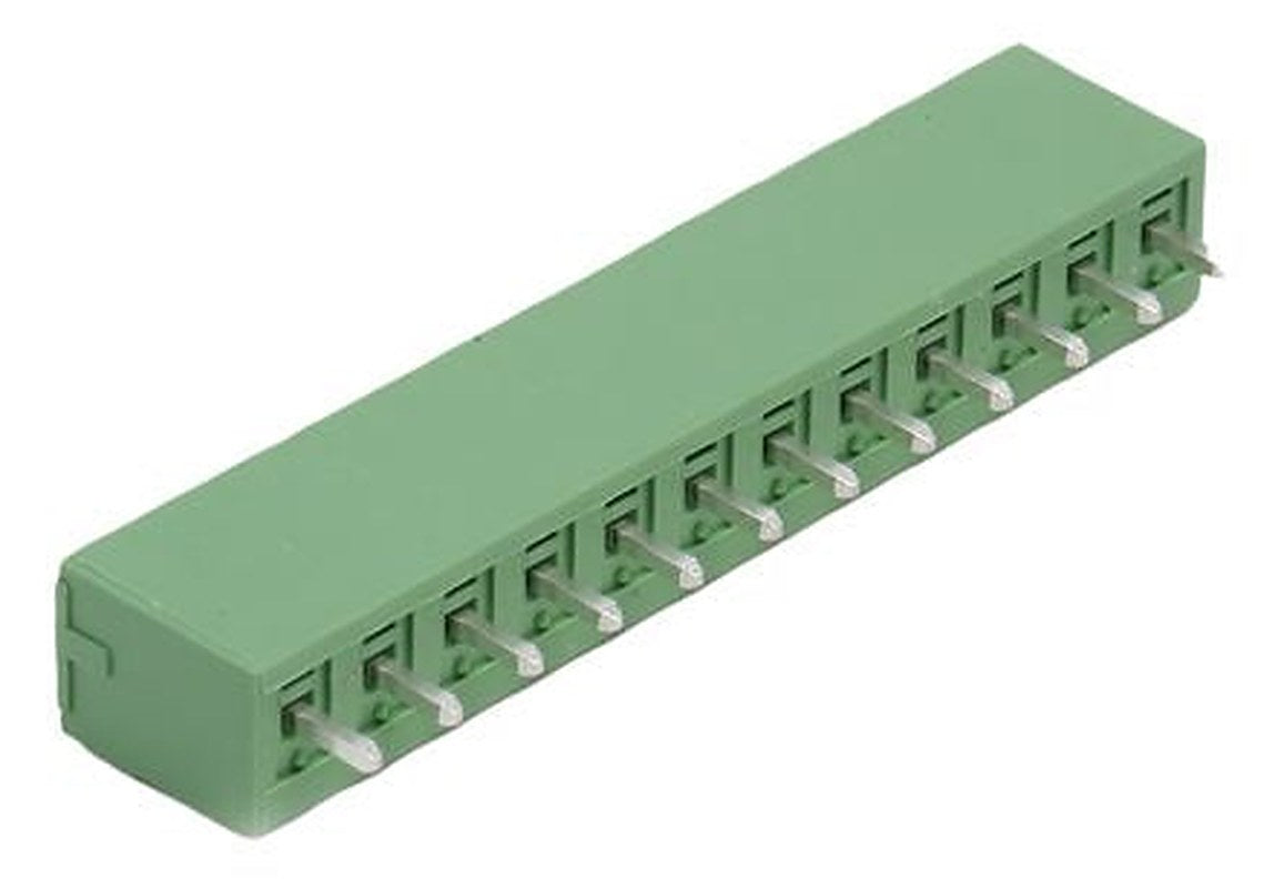 Phoenix Contact MCV 1.5/12-G-3.81 Series Straight Pluggable Terminal Block, 12 Contact(s), 3.81 mm Pitch, 1 Row