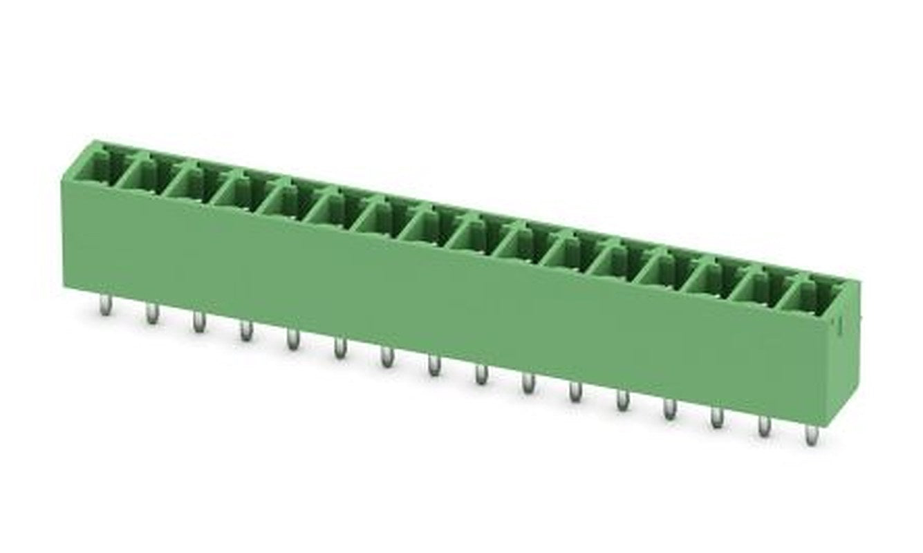 Phoenix Contact MCV 1.5/16-G-3.81 Series Pluggable Terminal Block, 16-Contact, 3.81 mm Pitch, 1 Row