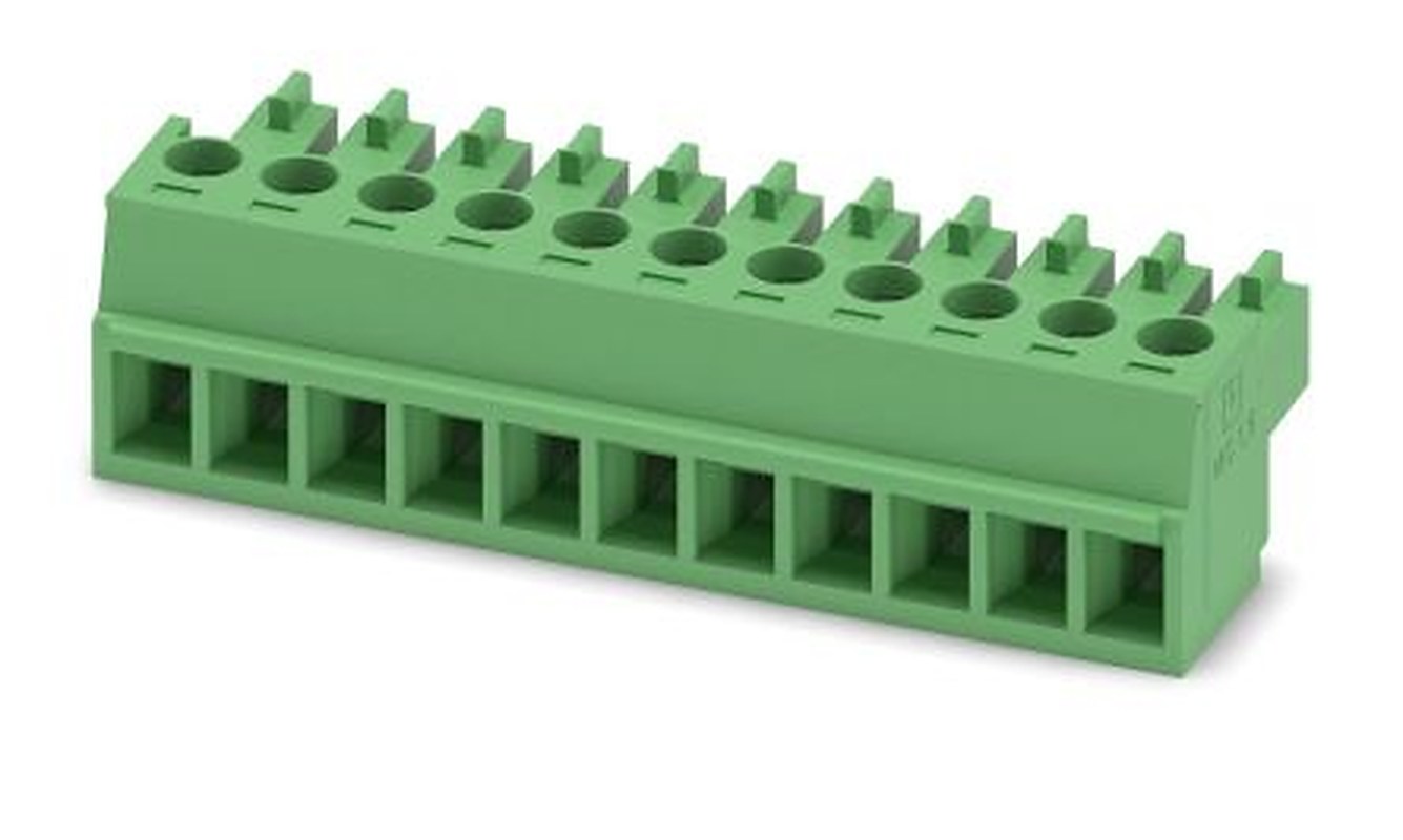 Phoenix Contact MC 1.5/11-ST-3.81 Series Pluggable Terminal Block, 11-Contact, 3.81 mm Pitch, 1 Row