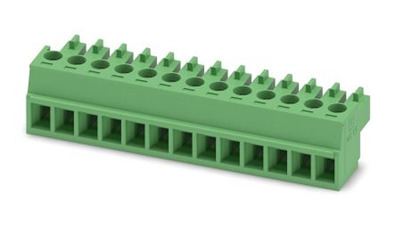 Phoenix Contact MC 1.5/13-ST-3.81 Series Pluggable Terminal Block, 13-Contact, 3.81 mm Pitch, 1 Row