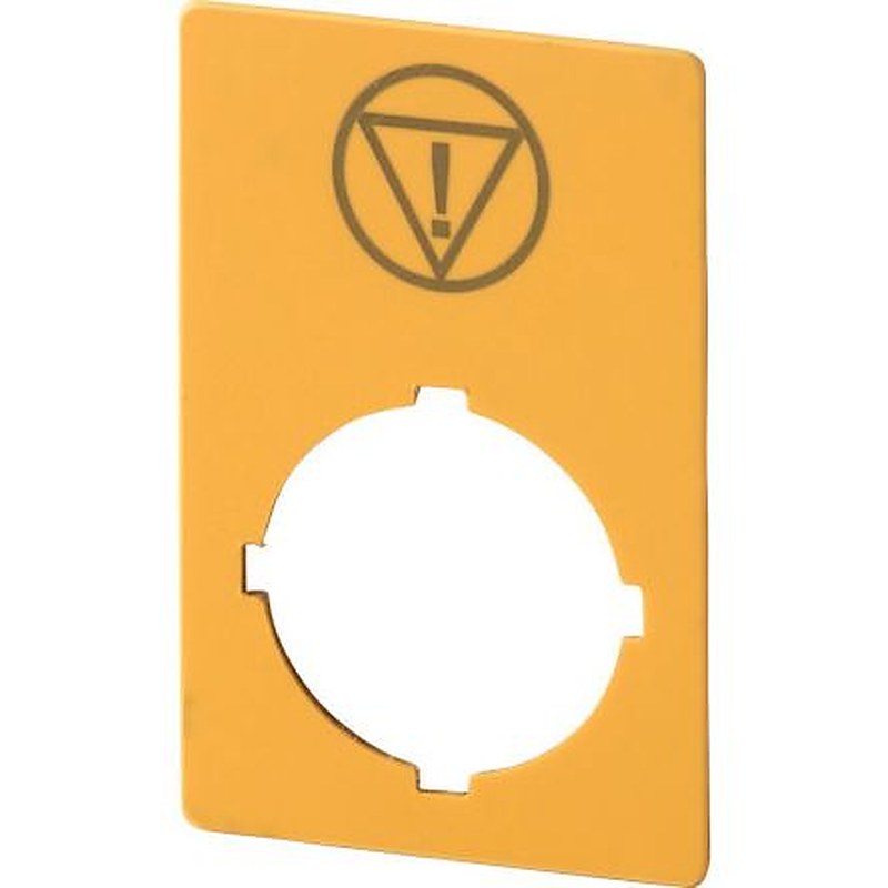 Eaton Label for Use with M22 Pushbuttons, Pre-printed "Emergency Stop