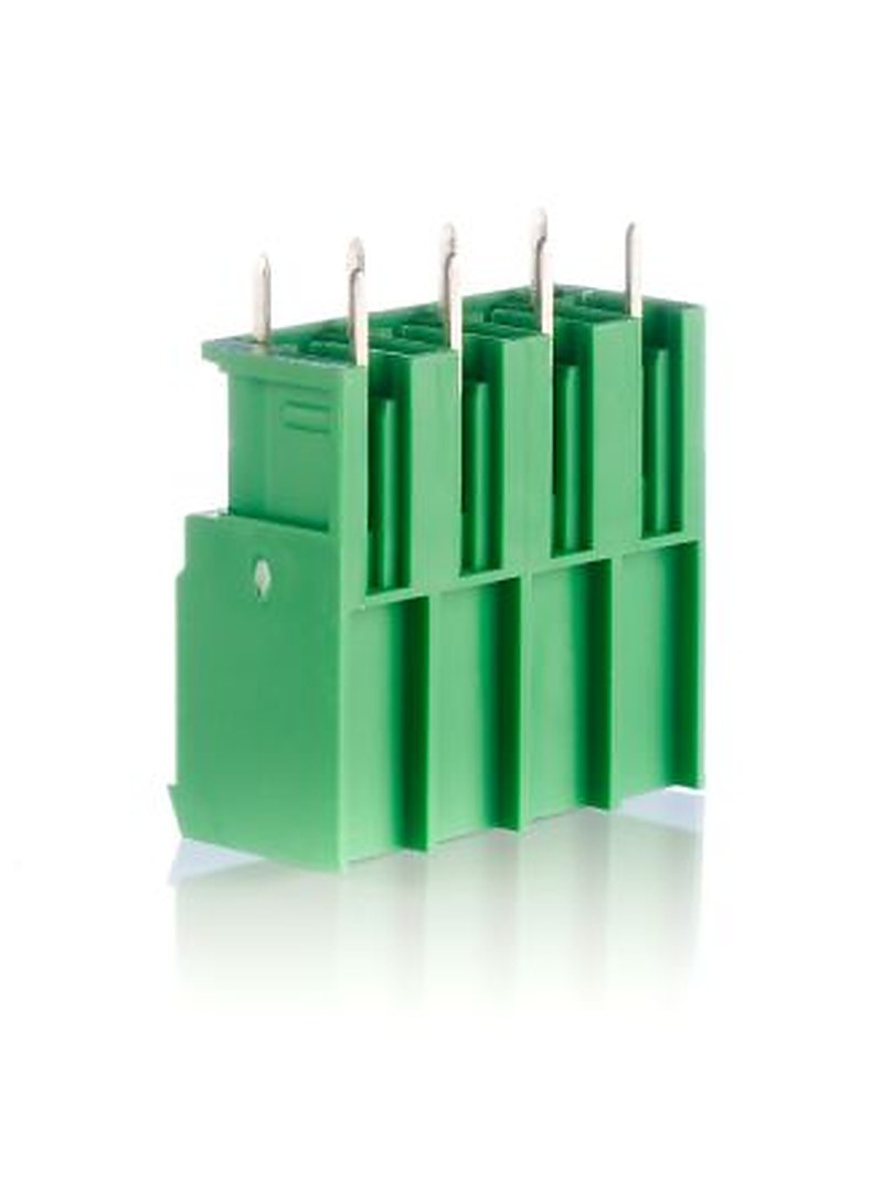 Phoenix Contact PCV 4/ 4-G-7.62 Series Pluggable Terminal Block, 4-Contact, 7.62 mm Pitch, 1 Row, 1804700