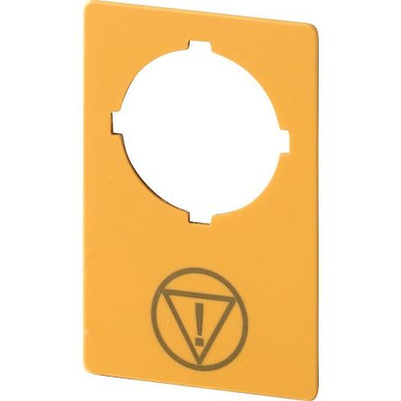 Eaton Label for Use with M22 Pushbuttons, Pre-printed "Emergency Stop