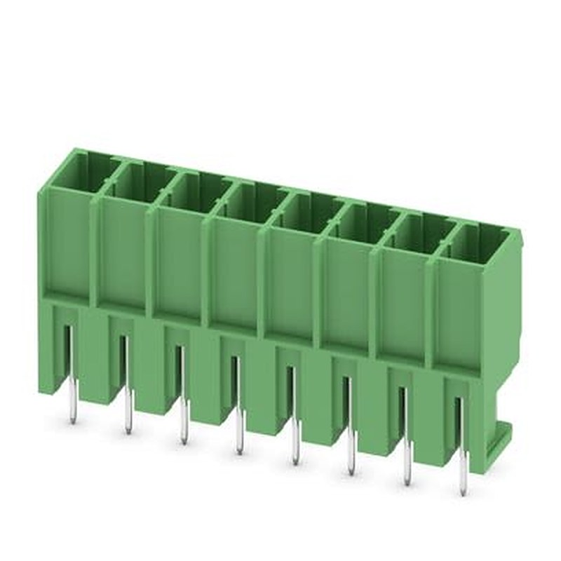 Phoenix Contact PCV 4/..-G Series Solder PCB Header, 8 Contact(s), 7.62 mm Pitch, 1 Row, Shrouded