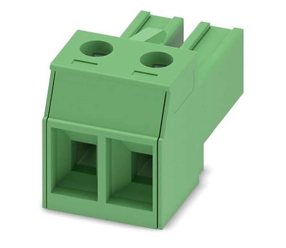 Phoenix Contact PC 4/2-ST-7.62 Series Pluggable Terminal Block, 2-Contact, 7.62 mm Pitch, 1 Row, 1804904