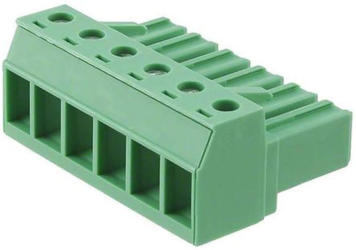 Phoenix Contact PC Series Pluggable Terminal Block, 6-Contact, 7.62 mm Pitch, 1 Row, 1804946