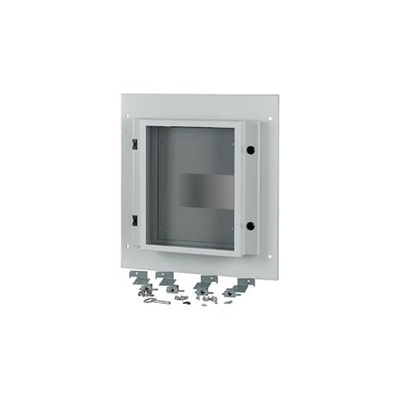 Eaton Grey 1 Gang Front Plate Steel Faceplate & Mount Plate