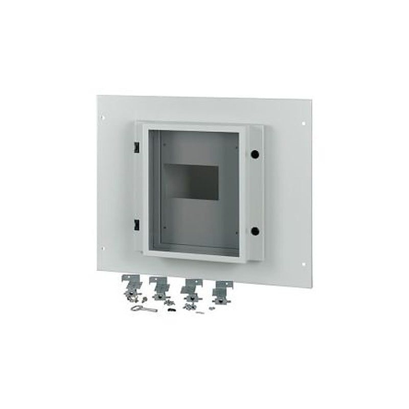 Eaton Grey 1 Gang Front Plate Steel Faceplate & Mount Plate