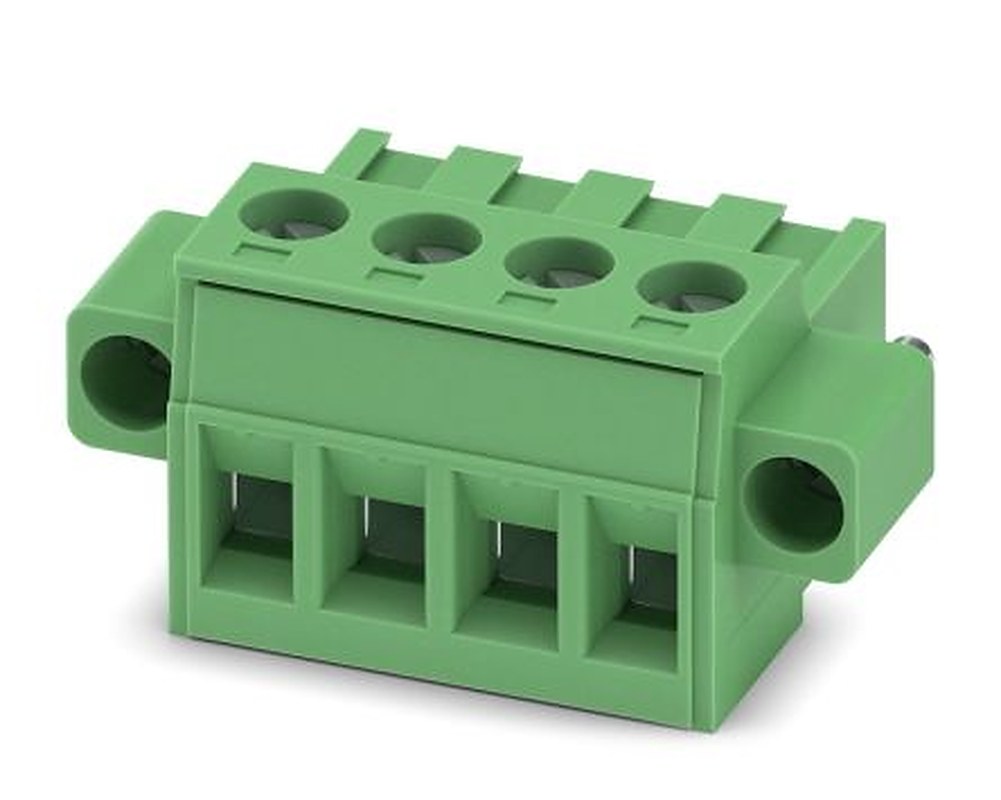 Phoenix Contact MSTBT 2.5/ 4-STF-5.08 Series Pluggable Terminal Block, 4-Contact, 5.08 mm Pitch, 1 Row, 1805327