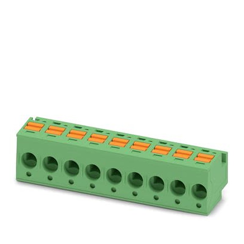 Phoenix Contact PTS Series Pluggable Terminal Block, 9-Contact, 5 mm Pitch, 1 Row, 1805588