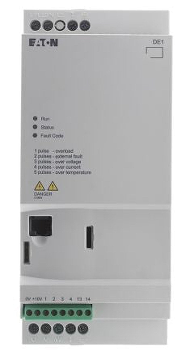 Eaton Variable Speed Starter, 2.2 kW 230V ac, 1 Phase 9.6 A, PowerXL DE11 Series