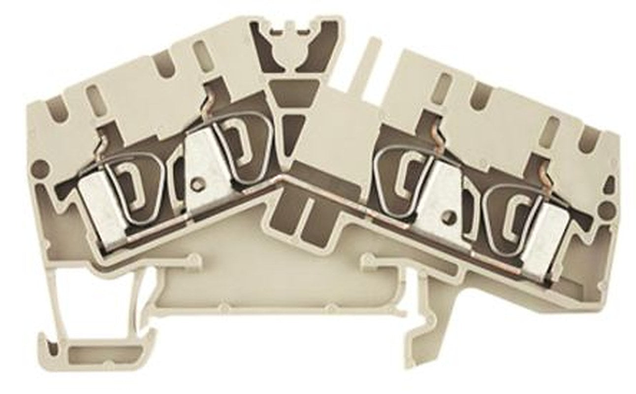 Weidmüller 1806980000 Z Series Feed Through Terminal Block Beige, 1-Level, Clamp