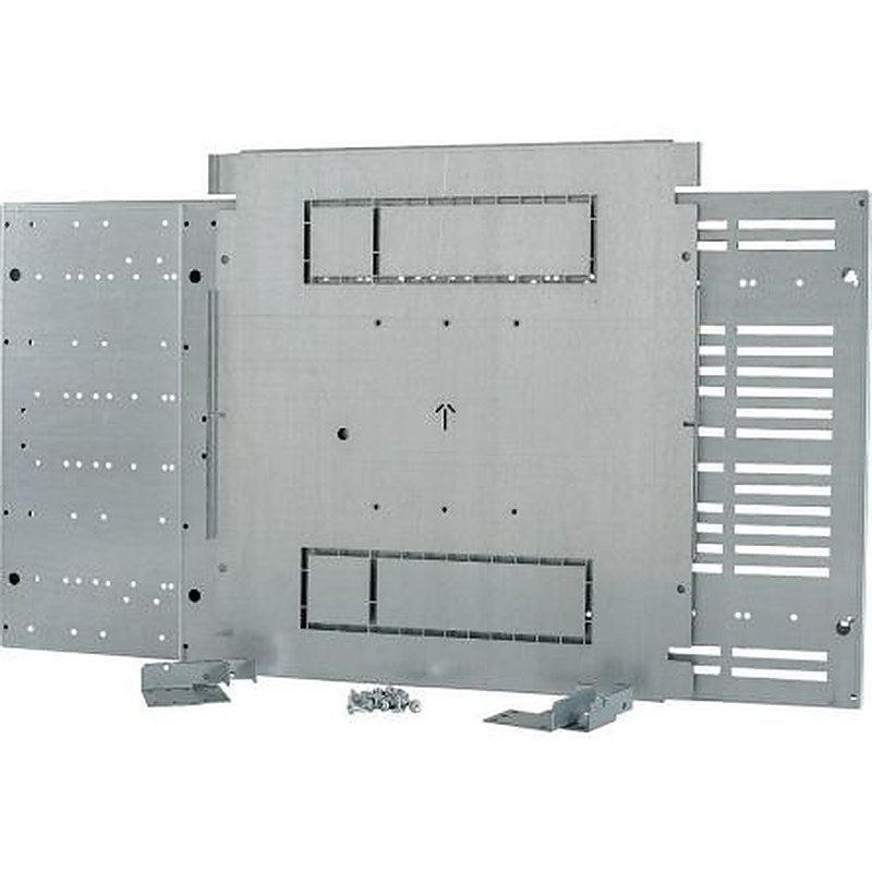 Eaton Grey Stainless Steel Faceplate & Mount Plate