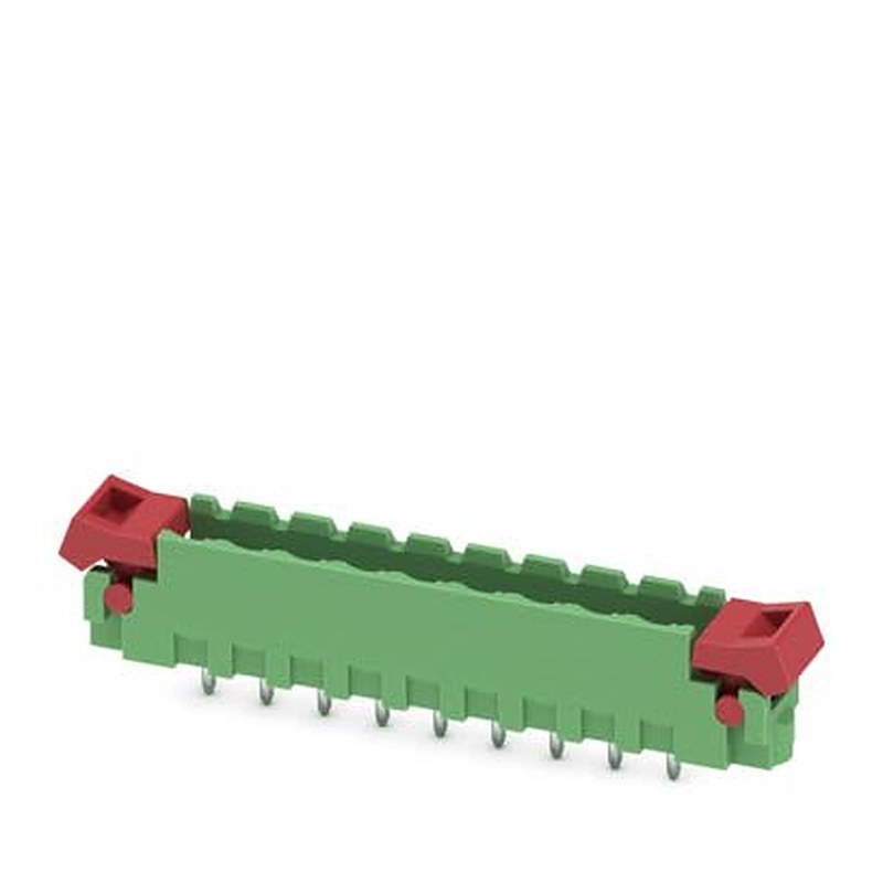 Phoenix Contact MSTBV Series Straight Wave Soldering Mount PCB Header, 9 Contact(s), 5.08 mm Pitch, 1 Row, Shrouded