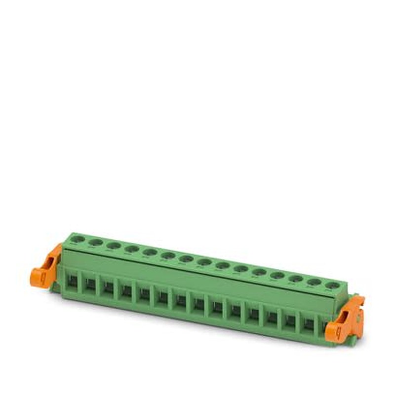 Phoenix Contact MSTB 2 Series PCB Connector, 15-Contact, 5.08 mm Pitch, 1 Row Screw